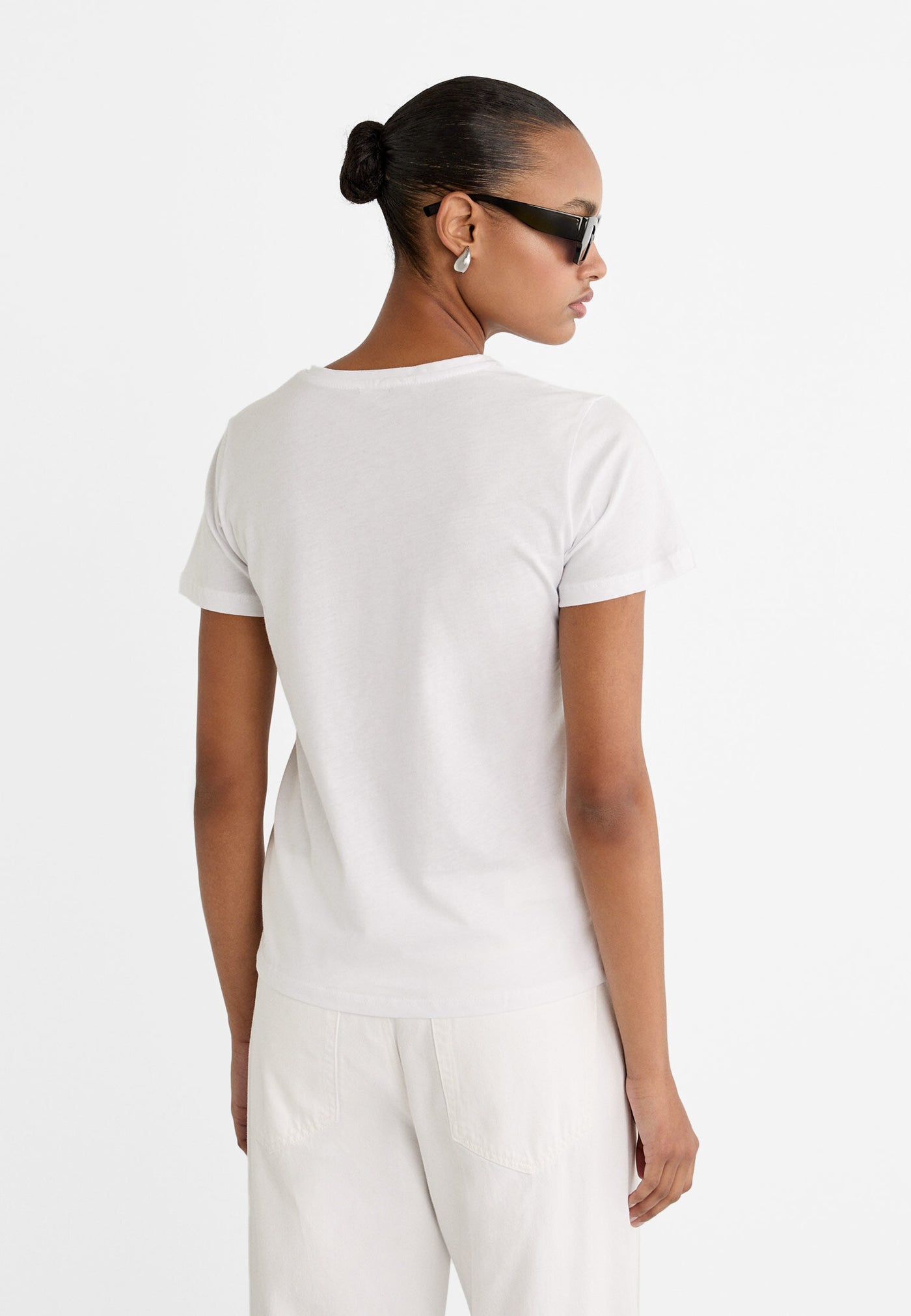 STRADIVARIUS Metalik Yazılı Tshirt