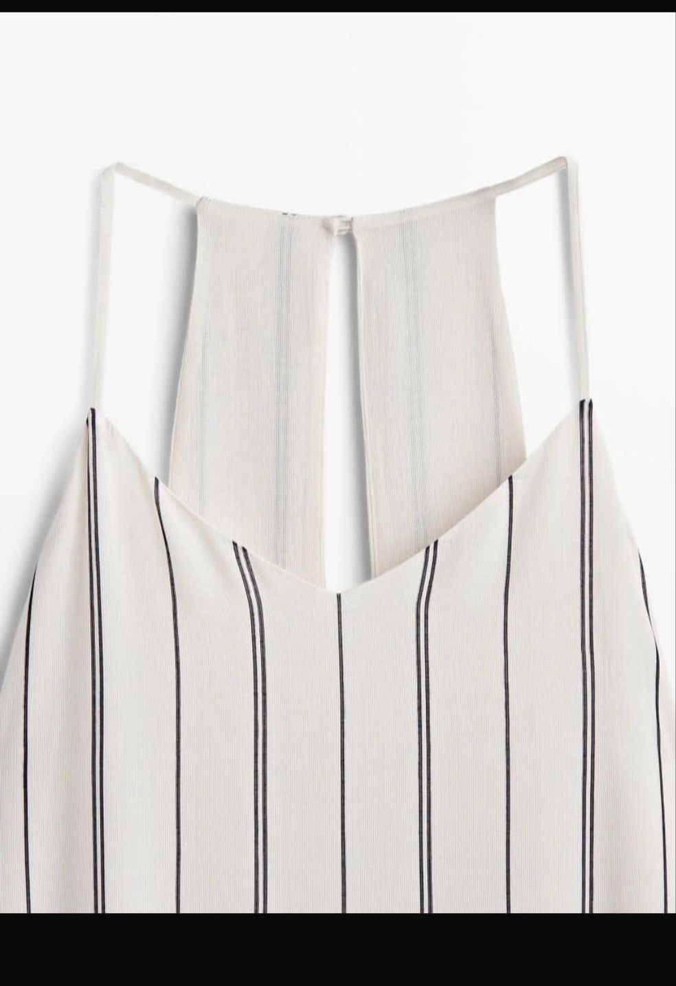 MASSIMO DUTTI Çizgili Elbise