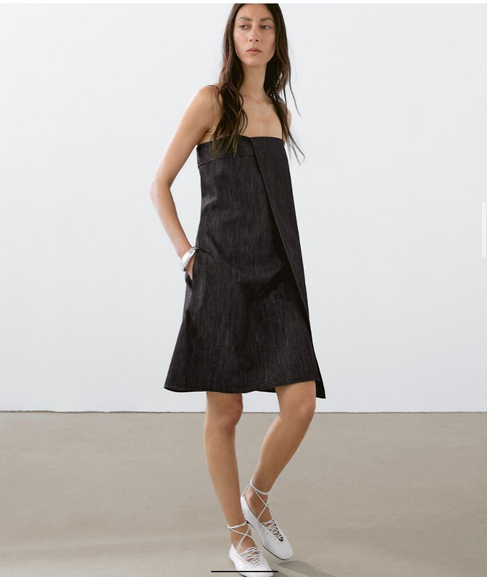 MASSIMO DUTTI Denim Elbise