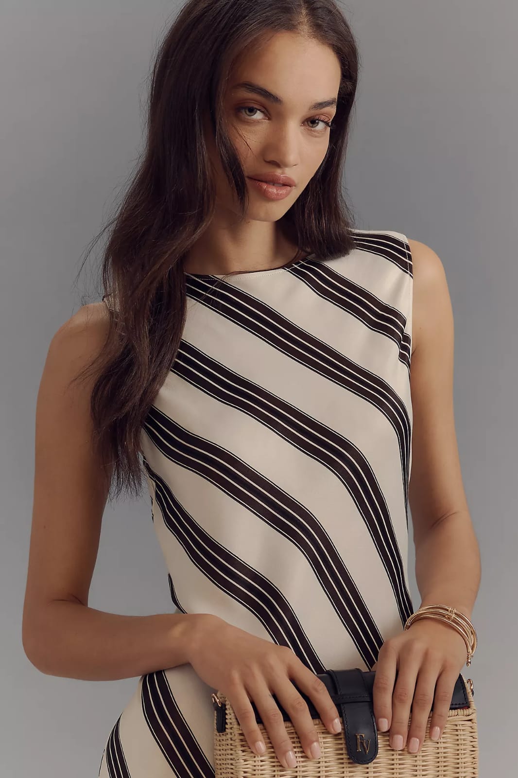 ANTHROPOLOGIE MAEVE Midi Saten Elbise