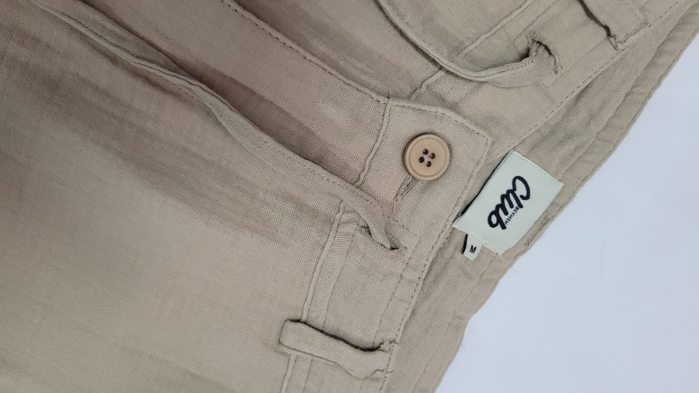 BEYMEN CLUB Beli Lastikli Müslin Pantolon