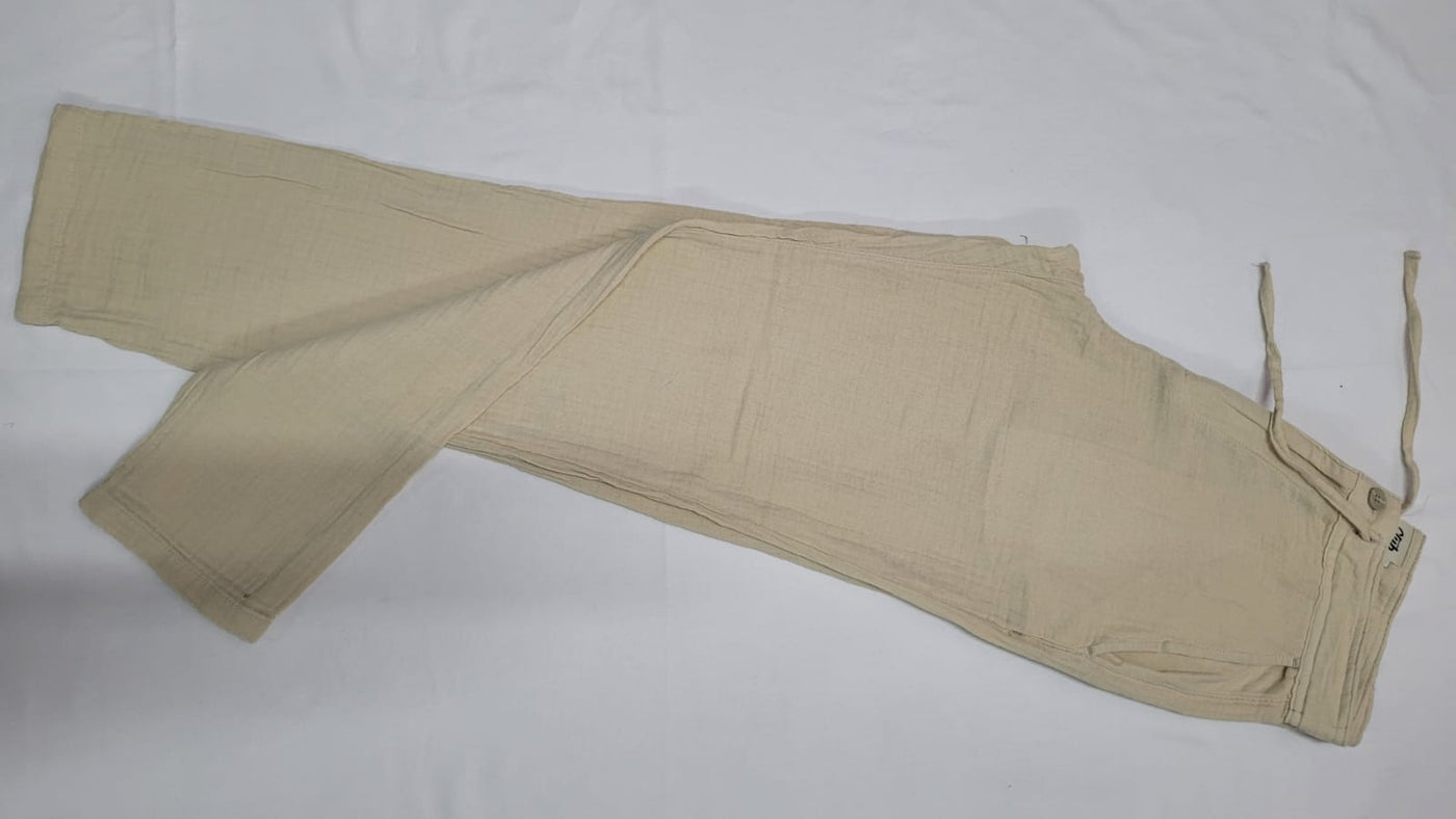 BEYMEN CLUB Beli Lastikli Müslin Pantolon