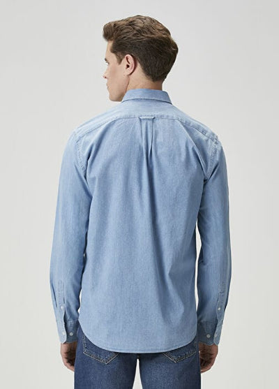 BEYMEN CLUB Comfort Fit Mavi Denim Gömlek