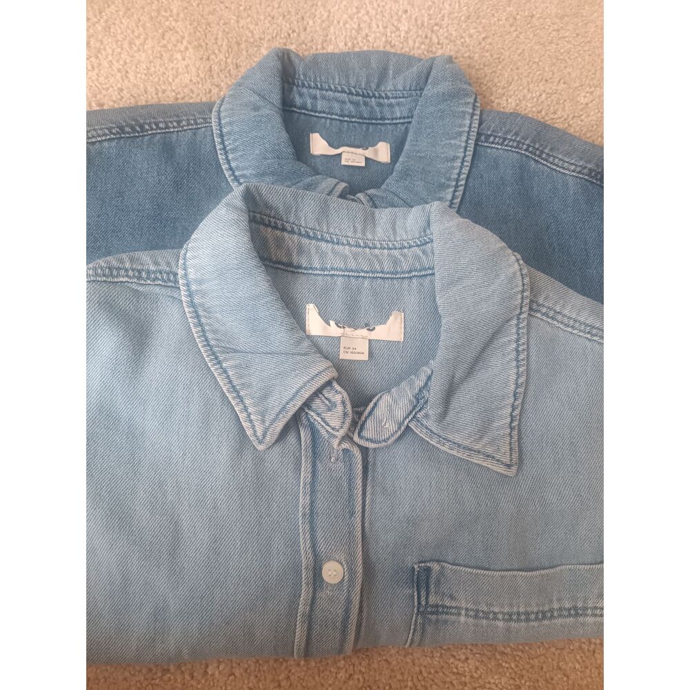 COS Crop Denim Gömlek