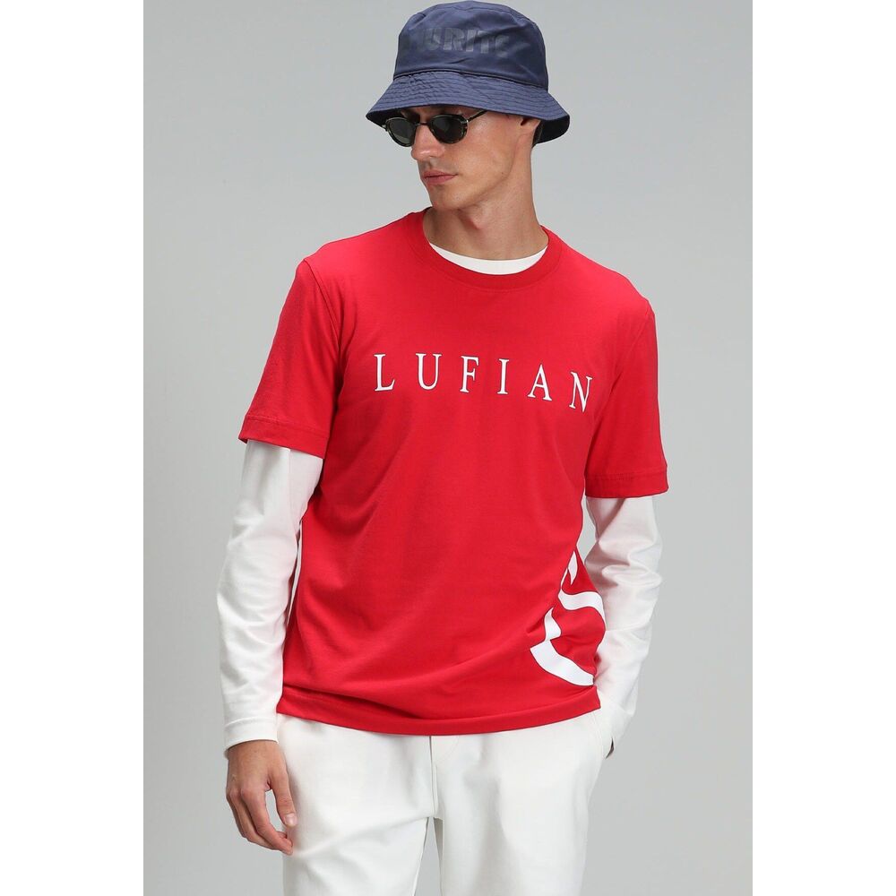 LUFIAN Fınn Modern Grafik T-Shirt