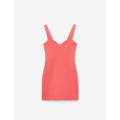 ZARA Kalp Yaka Mini Elbise