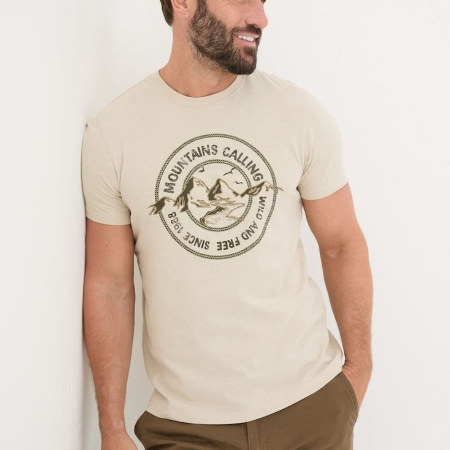 FATFACE Nakış Detaylı Tall Tshirt