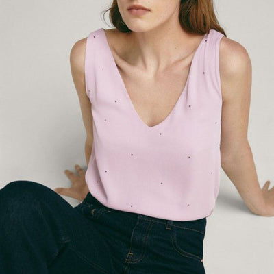 MASSIMO DUTTI Astarlı Şifon Bluz