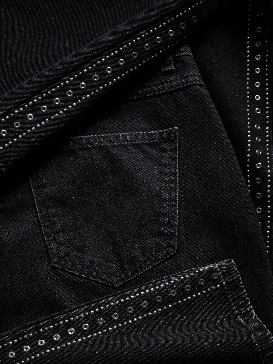 RESERVED Taş Şeritli Wideleg Jean