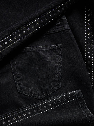 RESERVED Taş Şeritli Wideleg Jean