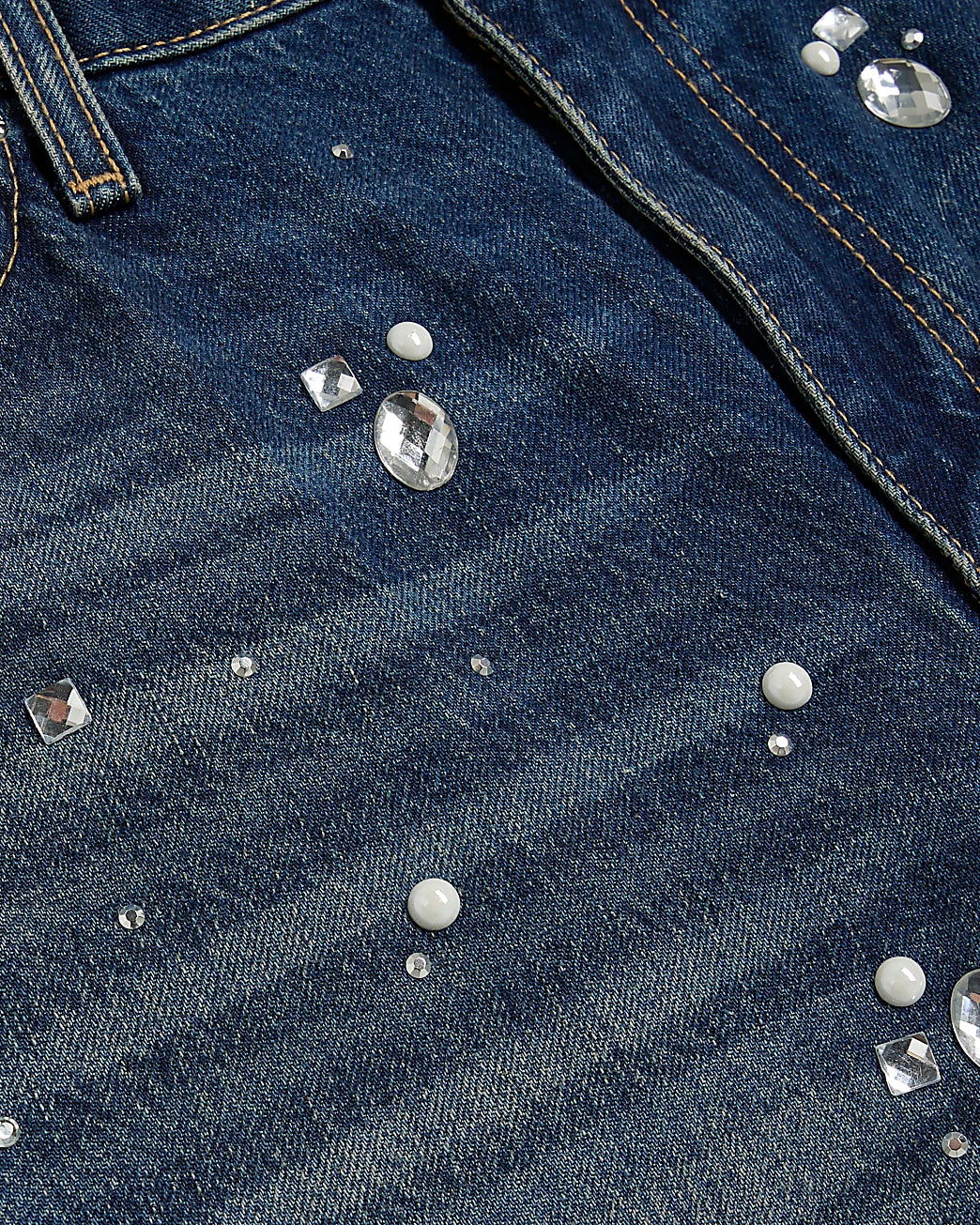 RIVER ISLAND Taşlı Düz Paça Jean