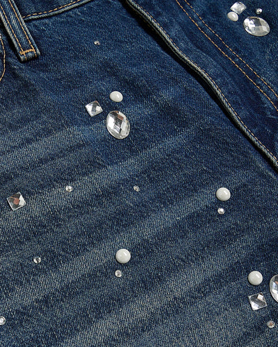 RIVER ISLAND Taşlı Düz Paça Jean