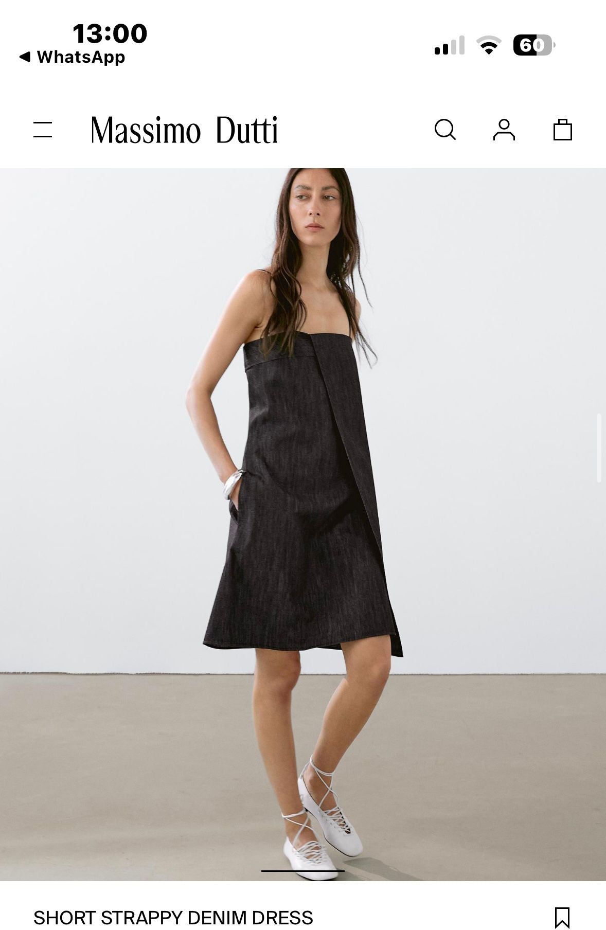 MASSIMO DUTTI Denim Elbise