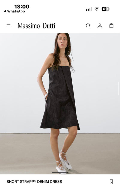 MASSIMO DUTTI Denim Elbise