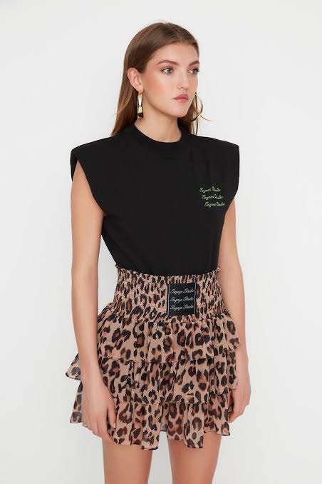 Sagaza Studıo X Trendyolmilla Siyah Örme Body