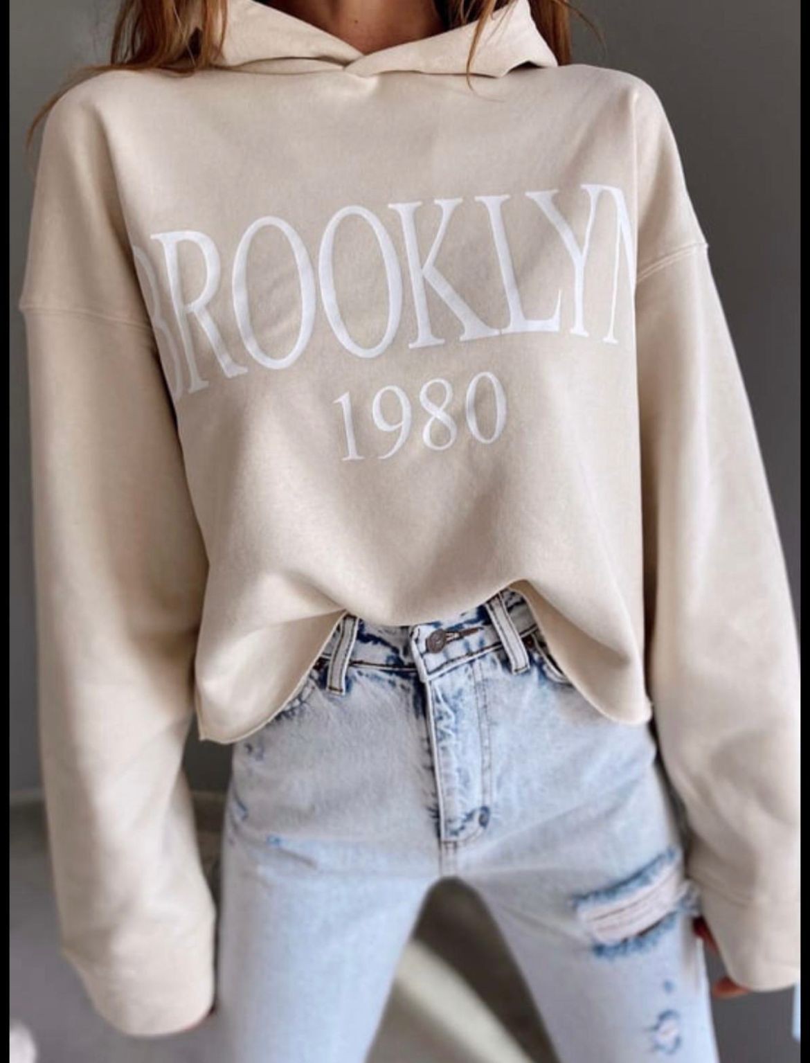 ZARA Oversıze Crop Kapüşonlu Sweatshirt