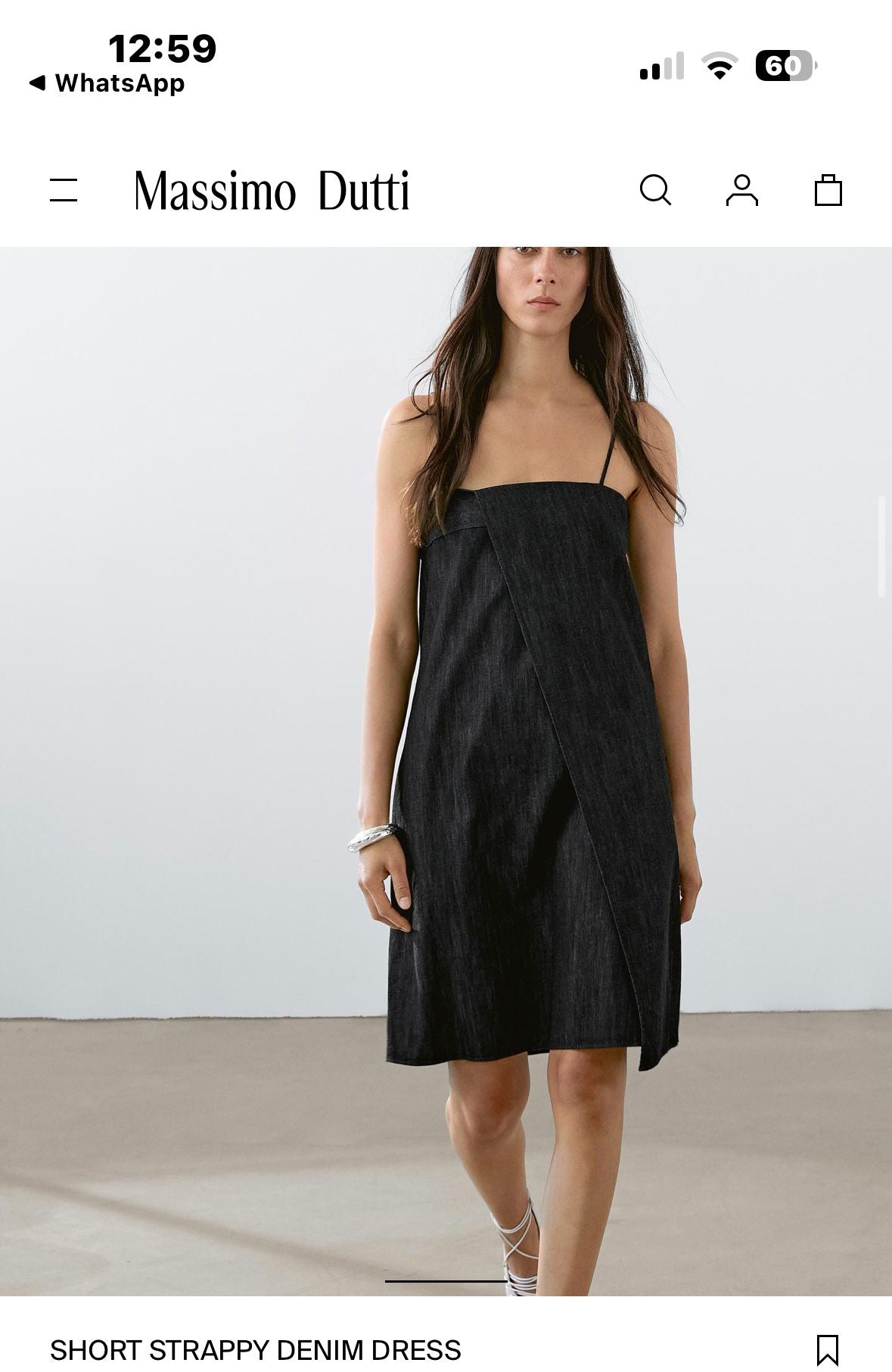 MASSIMO DUTTI Denim Elbise