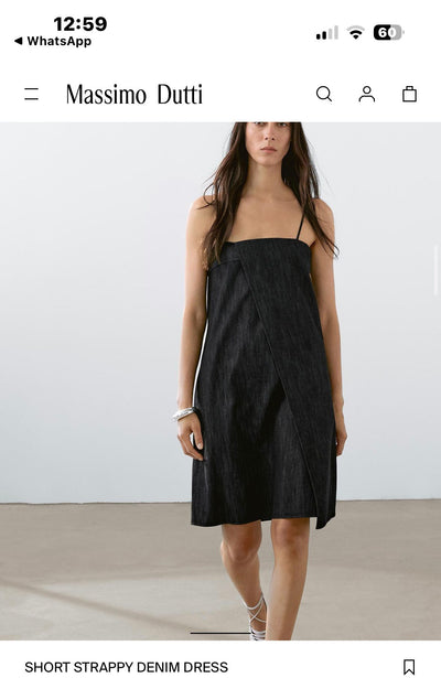MASSIMO DUTTI Denim Elbise
