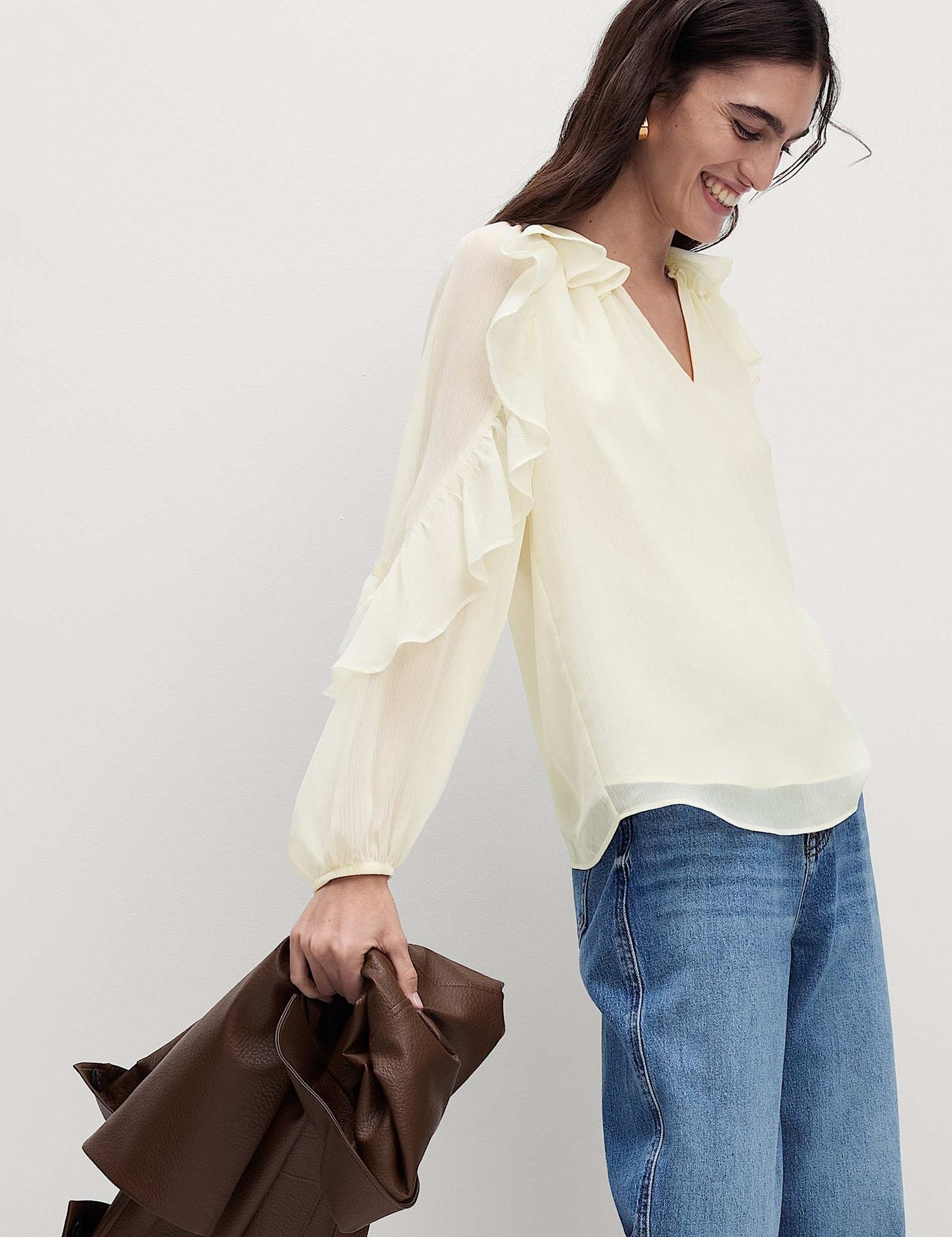 MARKS&SPENCER Fırfır Detaylı Bluz