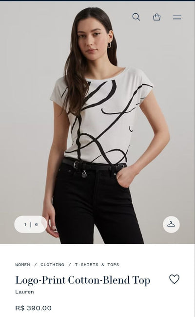 LAUREN RALPH LAUREN Baskılı T-shirt