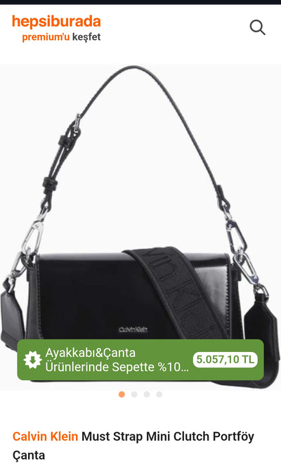 CALVIN KLEIN Must Dbl Strap Mini Çanta