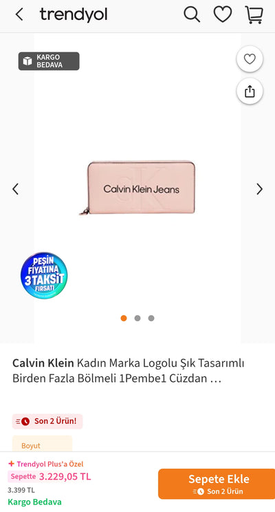 CALVIN KLEIN Sculpted Zıp Around Mono Cüzdan