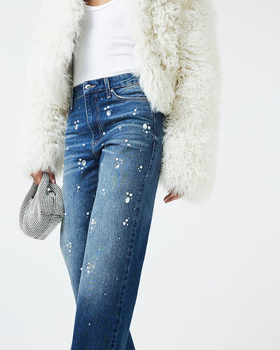 RIVER ISLAND Taşlı Düz Paça Jean