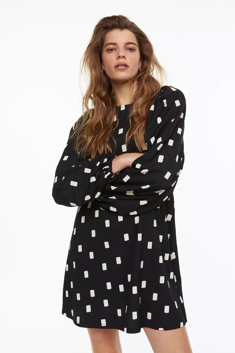H&M Balon Kol Elbise