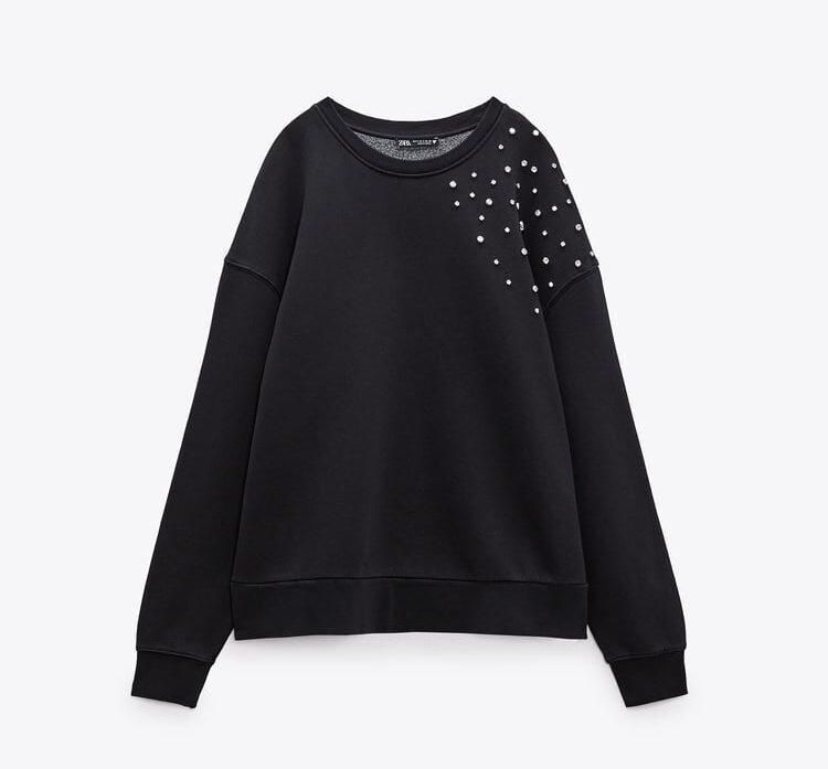 ZARA Taşlı Sweatshirt