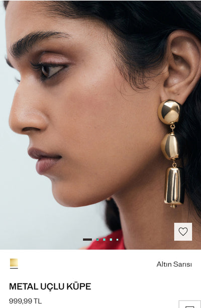 MANGO Metal Uçlu Küpe