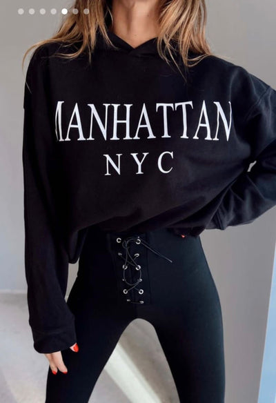 ZARA Oversıze Crop Kapüşonlu Sweatshirt