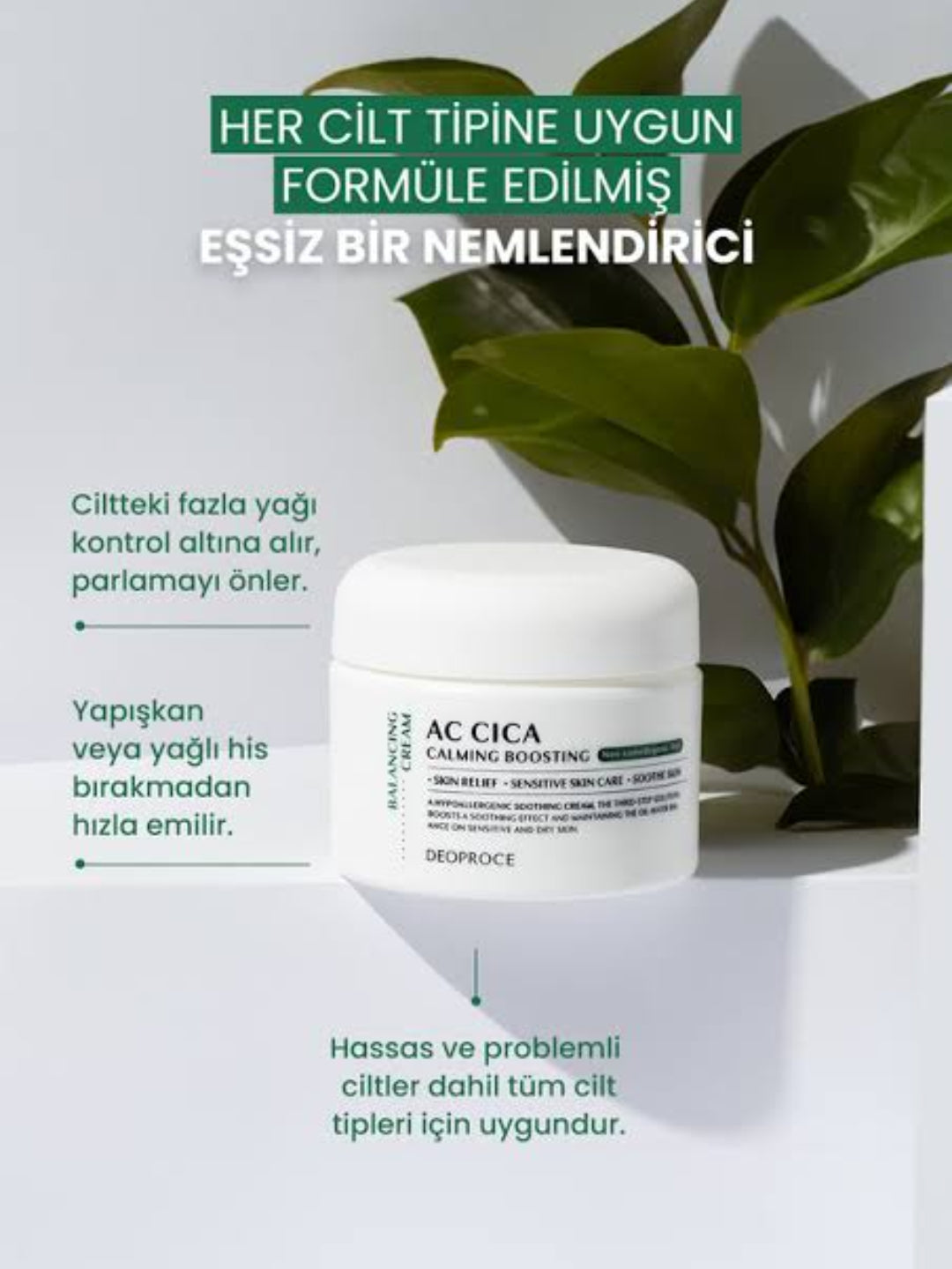 DEOPROCE AC CICA Sakinleştirici Güçlendirici Dengeleyici Krem