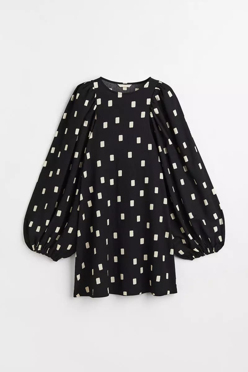 H&M Balon Kol Elbise