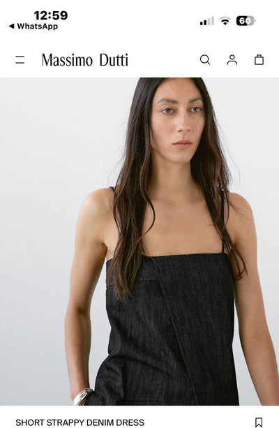 MASSIMO DUTTI Denim Elbise