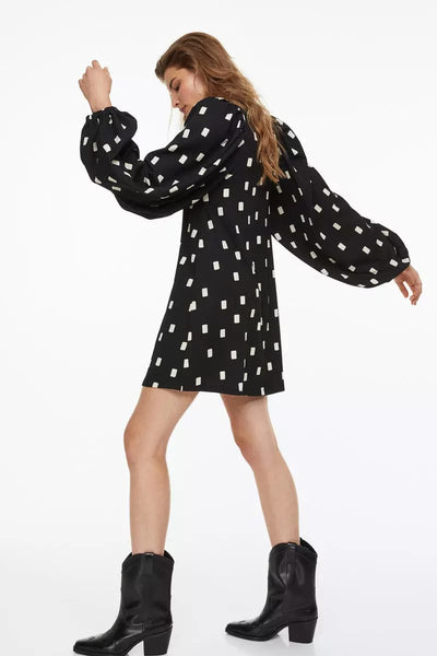 H&M Balon Kol Elbise