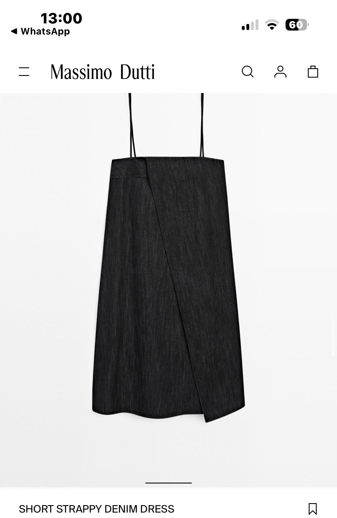 MASSIMO DUTTI Denim Elbise