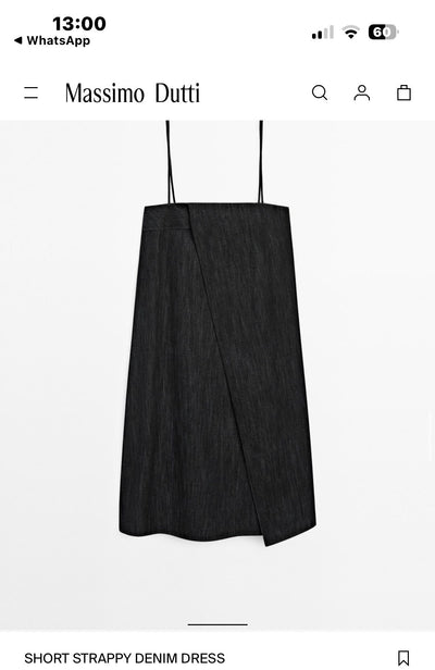 MASSIMO DUTTI Denim Elbise