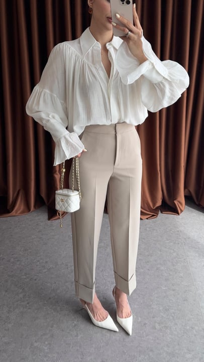 ZARA Duble Paça Pantolon