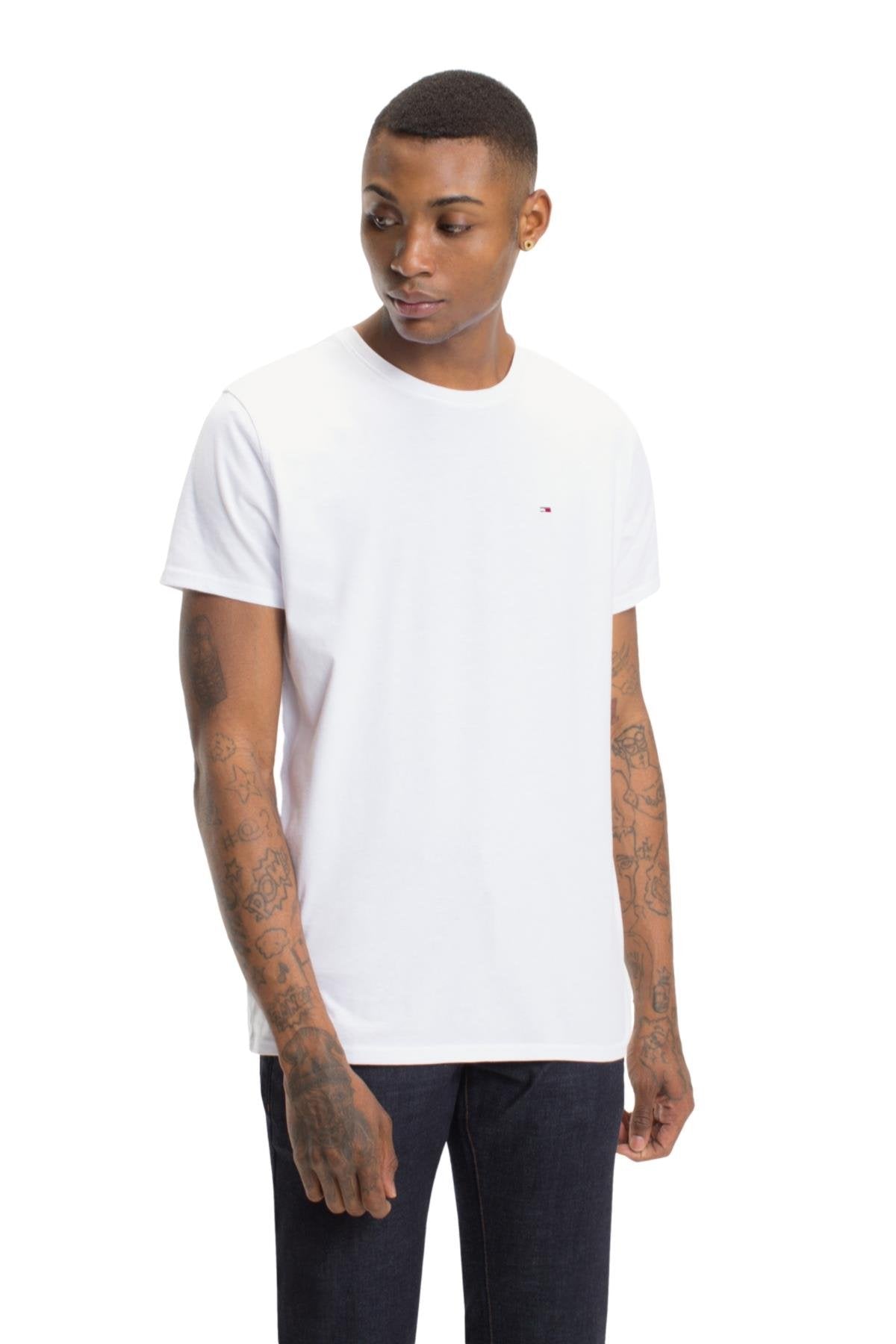 TOMMY HILFIGER Jersey Bisiklet Yaka T-shirt